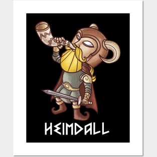 Heimdall - God of Light and Protection! Norse Mythology Gift for Vikings and Pagans! Posters and Art